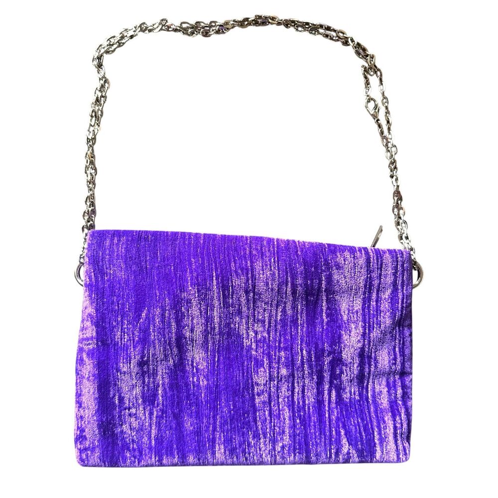 A NEW‎ DAY Velvet Handbag Chain Purple - Picture 5 of 6
